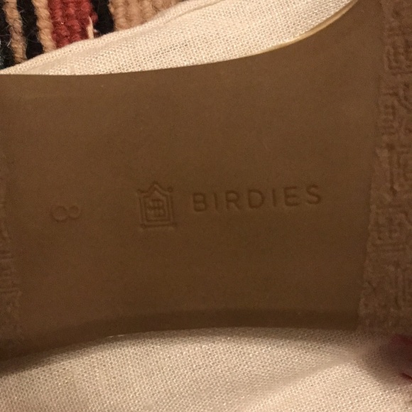 Birdies The Sparrow Sangria Orange & Pink Fringe Size 8 EUC - Picture 6 of 6